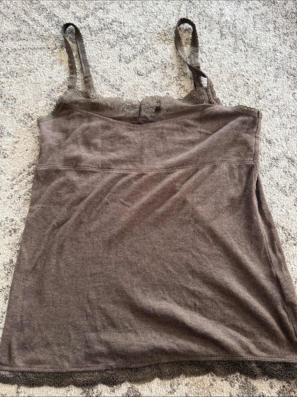 Old Navy Brown Lace-Trim Camisole